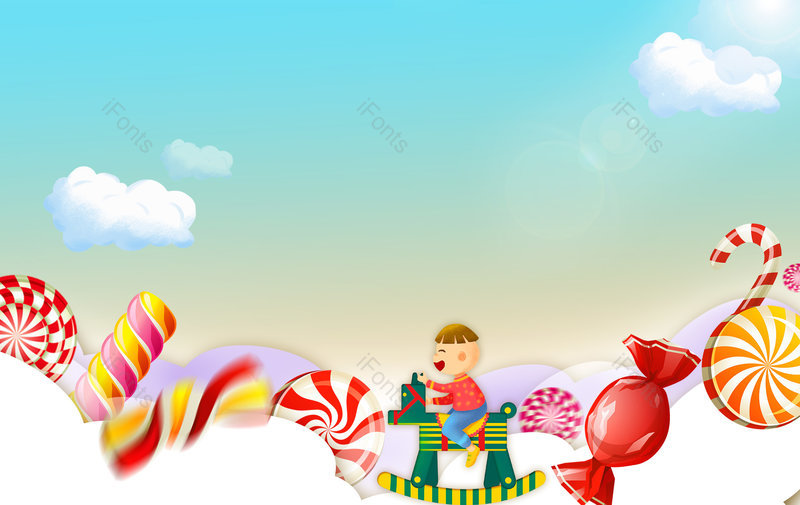 绿色卡通六一儿童节61糖果海报,插画/手绘图,插画/手绘图库,插画/手绘图下载,插画/手绘